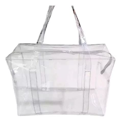 Bolsa sacola transparente grande jumbo presidio reforçada .